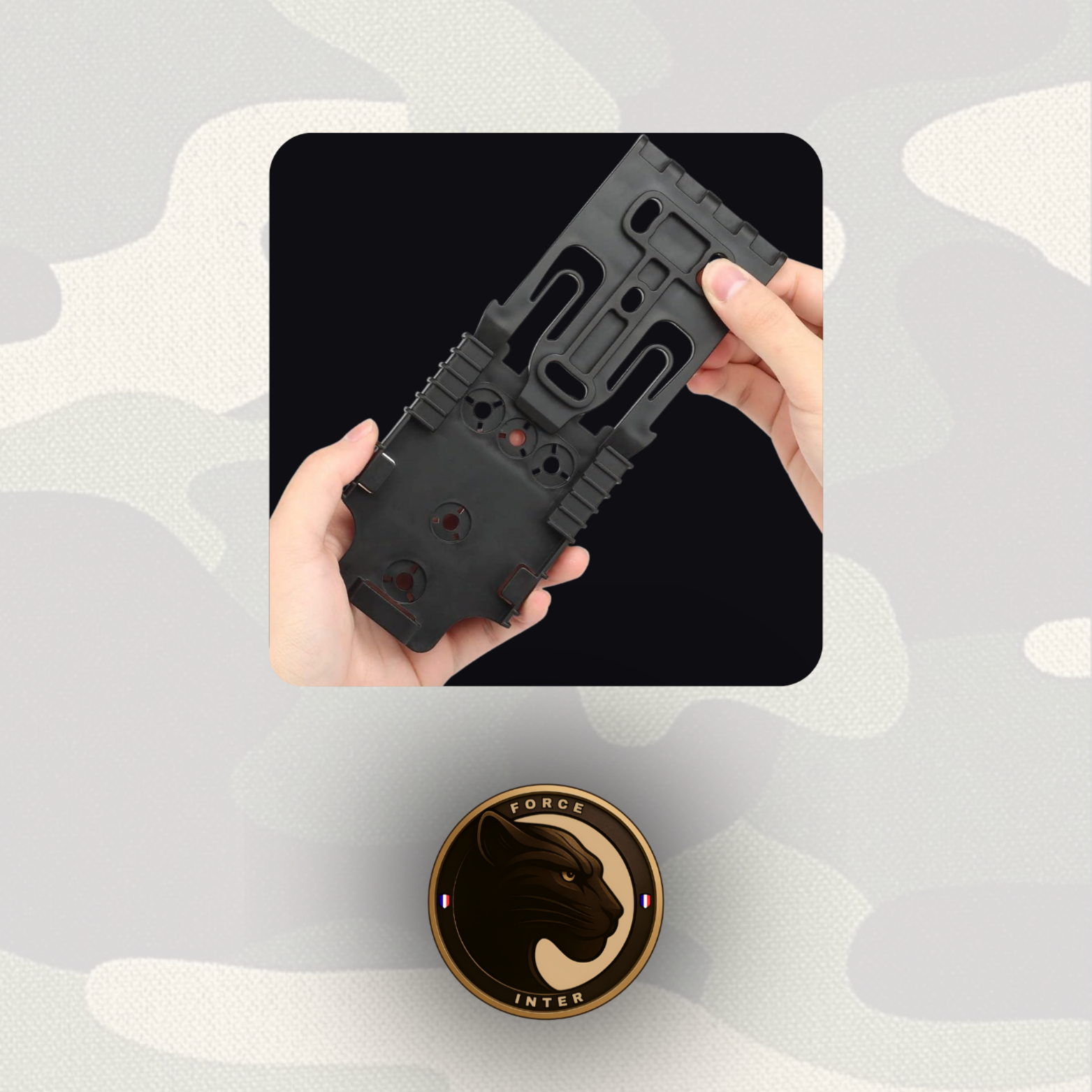 Plaque de hanche pour Safariland + Griffe QLS